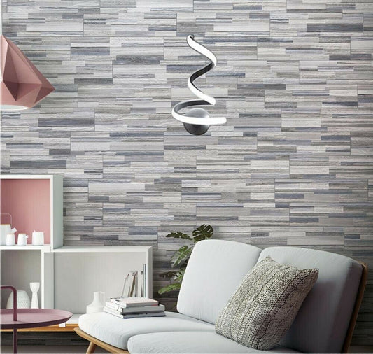 APPLIQUE DA PARETE A SPIRALE PER INTERNO LAMPADA LED LUCE BIANCA 12 WATT E24F