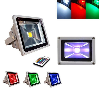 FARO 50W LED RGB SMD FARETTO . MULTICOLORI CON TELECOMANDO ILLUMINATORE ESTERNO