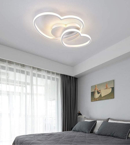 PLAFONIERA LED 3 CUORI LAMPADARIO 31 WATT LUCE NATURALE 4000K STILE MODERNO