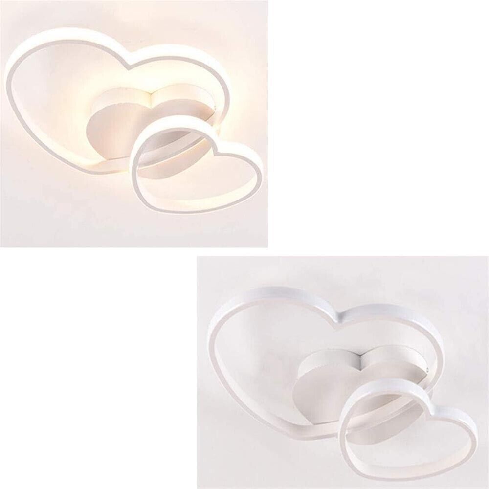 PLAFONIERA LED 3 CUORI LAMPADARIO 31 WATT LUCE NATURALE 4000K STILE MODERNO
