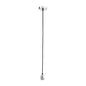 PORTALAMPADA E27 LAMPADARIO A . SOSPENSIONE PORTA LAMPADINA CAVO 112 CM ARGENTO