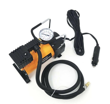 COMPRESSORE 12V AD ARIA 100 PSI MINICOMPRESORE 12 V 28 LITRI MANOMETRO