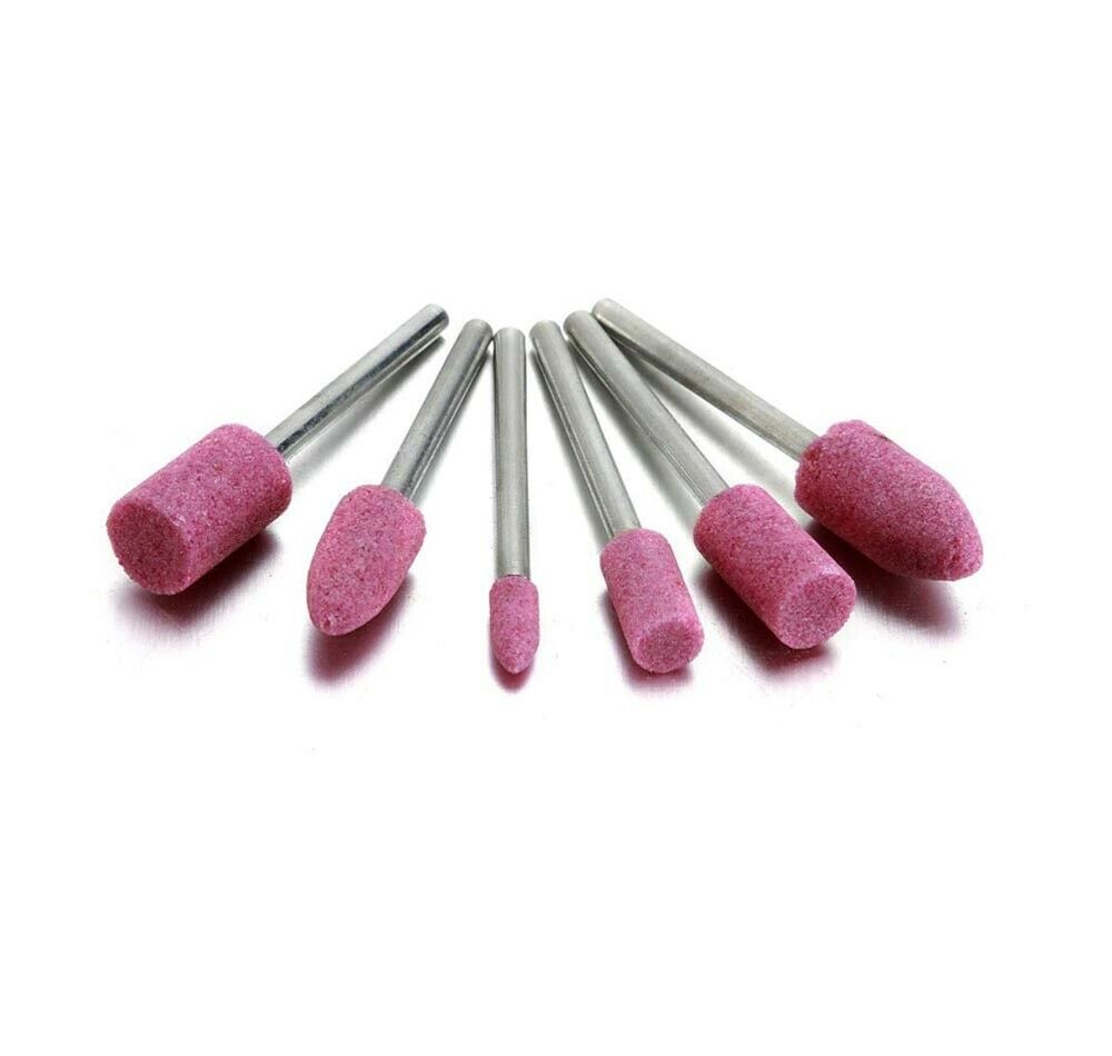 KIT 100 ACCESSORI PER MINITRAPANO TESTINE ABRASIVE IN PIETRA GAMBO 3 MM