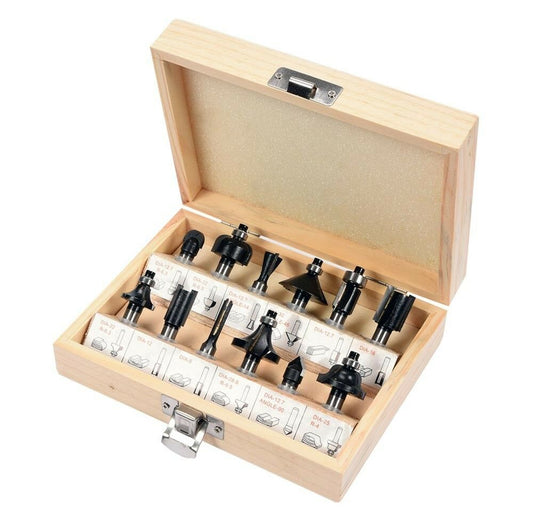 12 FRESE PANTOGRAFO DECORAZIONI LEGNO FRESA TAGLIO SCANALATURA 6 MM