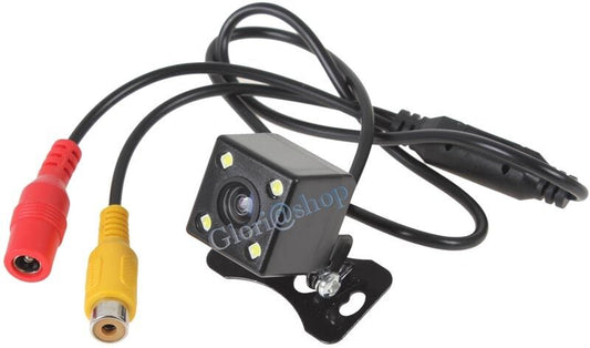 TELECAMERA RETROMARCIA CCD 4 LED RETROCAMERA STAFFA X AUTO CAMPER