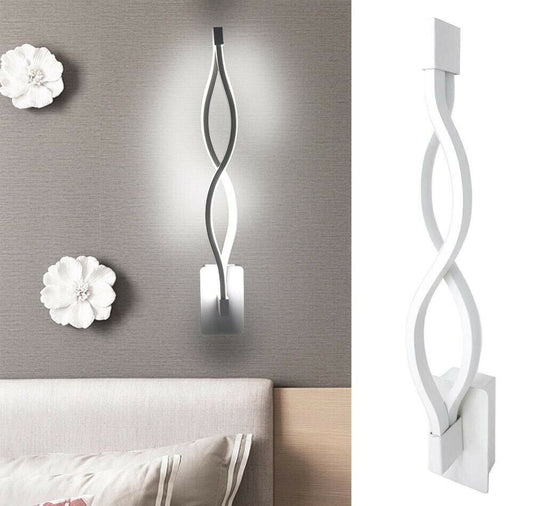 APPLIQUE LAMPADA DA PARETE A LED 9 WATT LUCE BIANCA FREDDA 6500K 9W INTERNO
