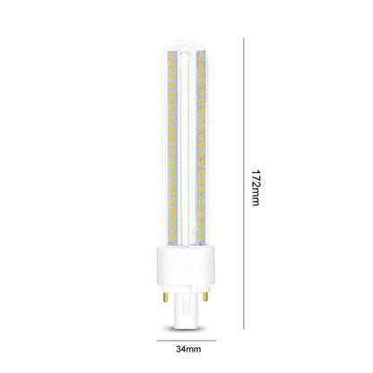 LAMPADINA LED G24 2 PIN 15 W LAMPADA TUBOLARE LUCE CALDA 3000K 15 WATT