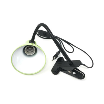 LAMPADA LUMETTO DA SCRIVANIA BRACCIO FLESSIBILE PINZA PER FISSAGGIO LUME VERDE