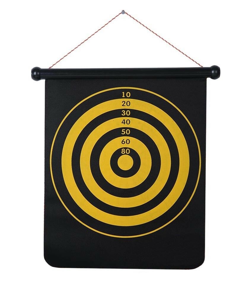 BERSAGLIO DOPPIO SEGNO 6 FRECCE DARDI MAGNETICI SPORT TIRO FRECCIA MAGNETICA