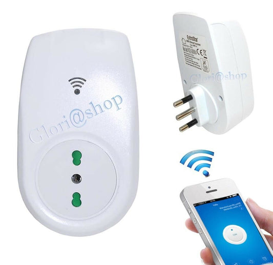 PRESA SPINA SMART WIFI INTERRUTTORE DA SMARTPHONE DISTANZA IOS ANDROID