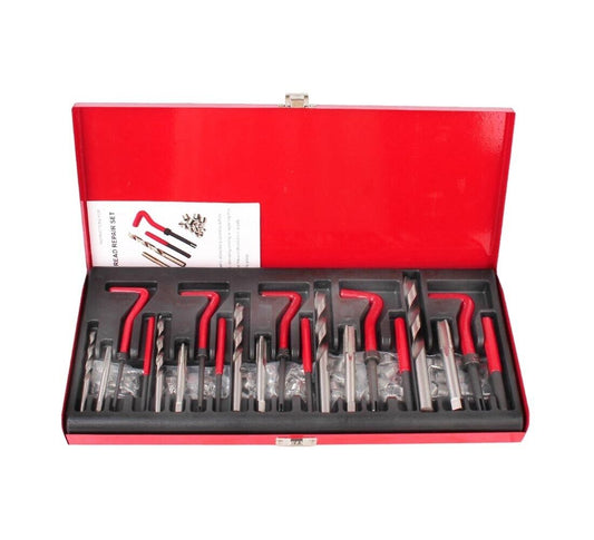 KIT 131 PZ ACCESSORI RIPARAZIONE FILETTI RIPRISTINA FILETTATURE ELICOIDI MASCHI