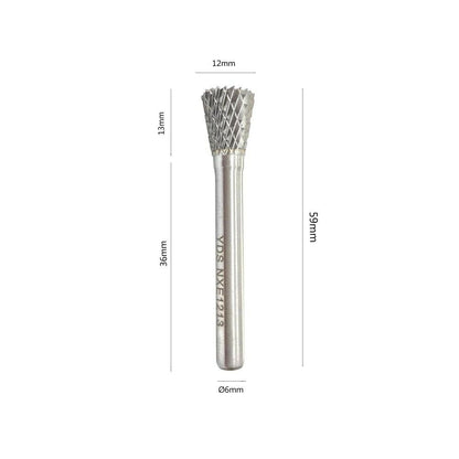 FRESA DA TRAPANO 13 MM GAMBO 6MM PUNTA ROTANTE PER INTAGLIO LEGNO ACCIAIO FERRO