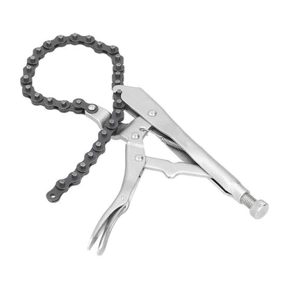 PINZA CON CATENA AUTOBLOCCANTE CHIAVE INGLESE PER TUBI FILTRO OLIO