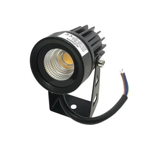 FARETTO LED COB 3.5 W PROIETTORE DA GIARDINO STAFFA A PARETE LUCE CALDA