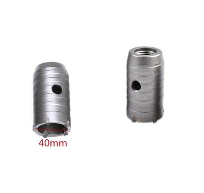 FRESA MURO CAROTATRICE TAZZA 40 MM BARRA ASTA PROLUNGA 35 CM SDS PLUS