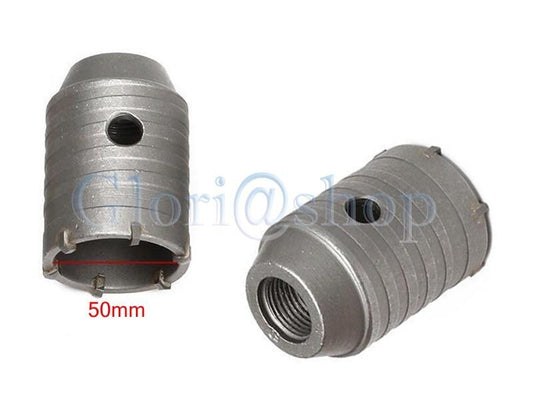 FRESA CAROTATRICE TAZZA 50 MM FRESE TRAPANO ATTACCO SDS PLUS  MURO CEMENTO