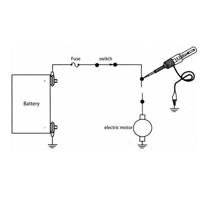 TESTER DI TENSIONE DEL CIRCUITO PER AUTO DC 6V / 12V / 24 VOLT