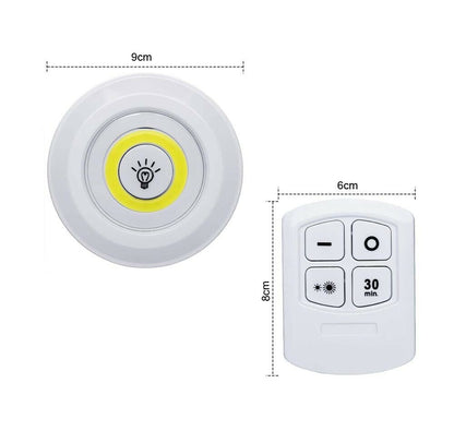 FARETTO A LED COB LUCE BIANCA 3 FARETTI CON TELECOMANDO CASA CUCINA NEGOZIO