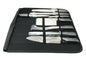 SET COLTELLI DA CUCINA 8 PEZZI IN ACCIAIO AFFILA COLTELLO TAGLIA PANE CARNE