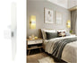 APPLIQUE IN VETRO DA PARETE LUCE . CALDA 3000K LAMPADA LED INTERNO 8 W