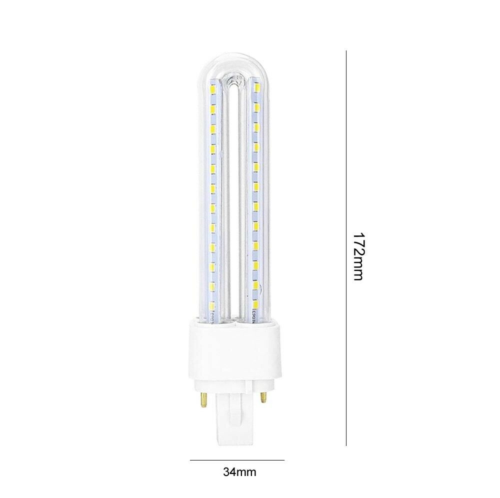 LAMPADINA LED 15 W G24 2 PIN LAMPADA TUBOLARE LUCE BIANCA 6500K 15 WATT