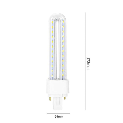 LAMPADINA LED 15 W G24 2 PIN LAMPADA TUBOLARE LUCE BIANCA 6500K 15 WATT