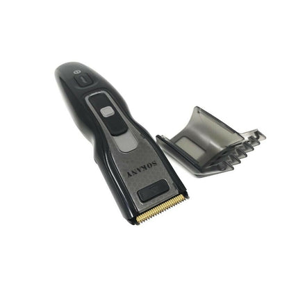 TAGLIA CAPELLI RICARICABILE RASOIO REGOLA BARBA TAGLIACAPELLI REGOLABARBA NERO