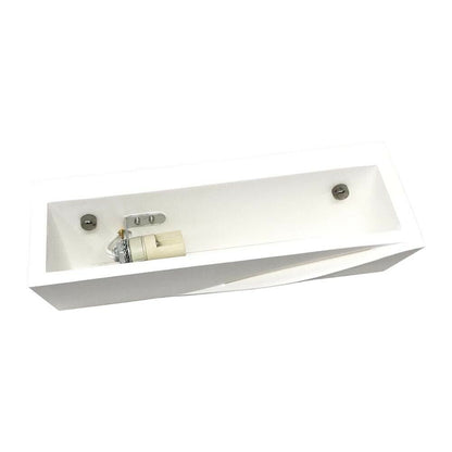 APPLIQUE IN GESSO LAMPADA DA PARETE PORTA LAMPADINA G9 VERNICIABILE GSE78
