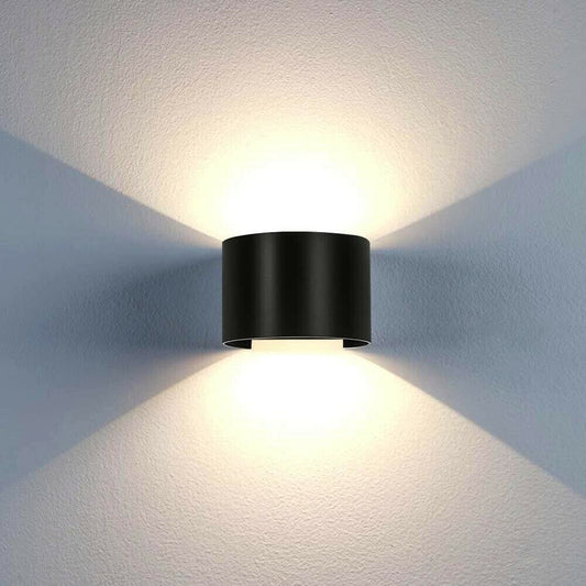 APPLIQUE A PARETE 28 LED 12 W FARETTO LUCE BIANCA 6500K INTERNO ESTERNO ES44-NF