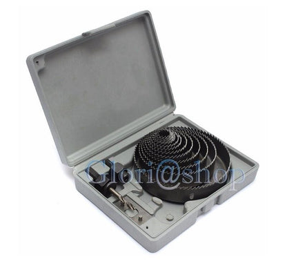 FRESE LEGNO SET FRESA A TAZZA SUPPORTO 2 ATTACCHI PER TRAPANO FORARE 16 PZ