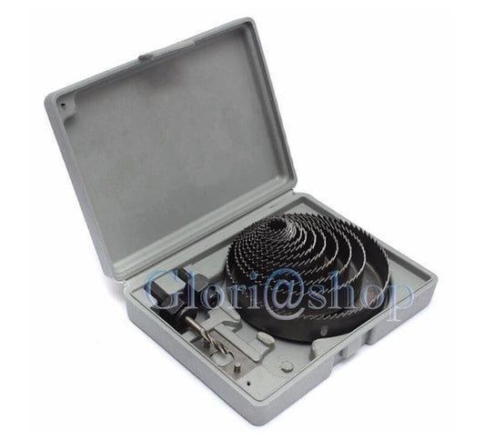 FRESE LEGNO SET FRESA A TAZZA SUPPORTO 2 ATTACCHI PER TRAPANO FORARE 16 PZ