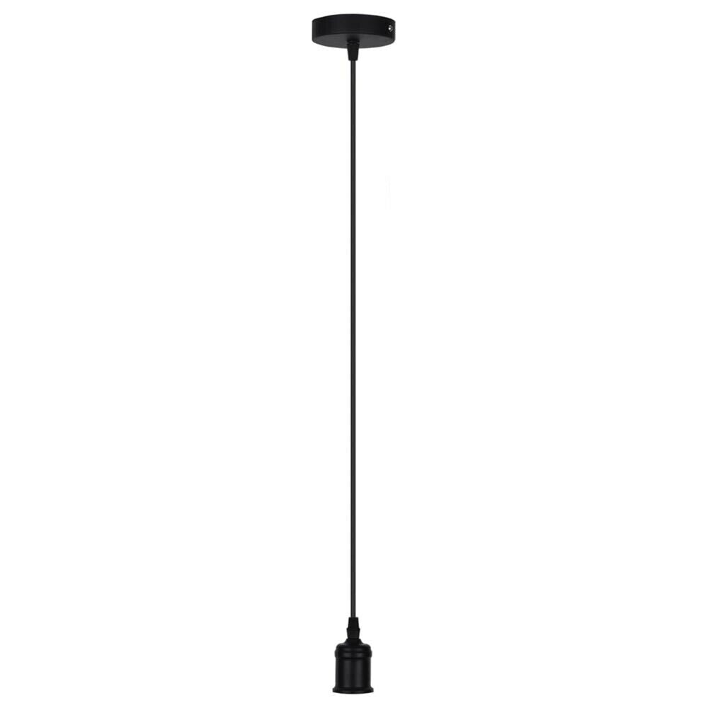 PORTALAMPADA E27 LAMPADARIO A . SOSPENSIONE PORTA LAMPADA LAMPADINA 2 MT NERO