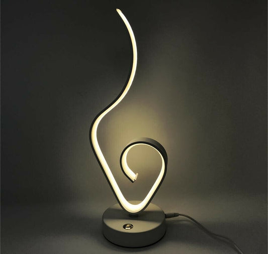 LUME DA COMODINO LUMETTO STILE MODERNO 9 W LAMPADA LED LUCE NATURALE 4000K D04-N