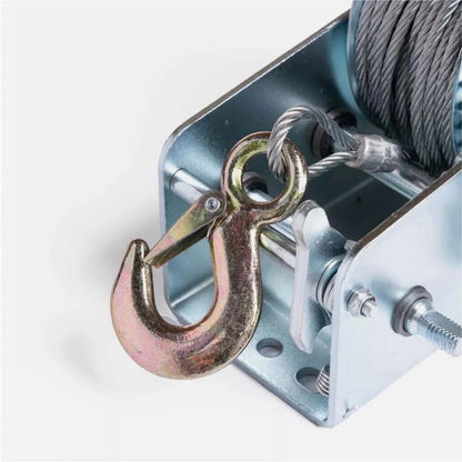 VERRICELLO MANUALE PARANCO MONTACARICHI GANCIO ARGANO 1200 LB CAVO ACCIAIO 6 MT