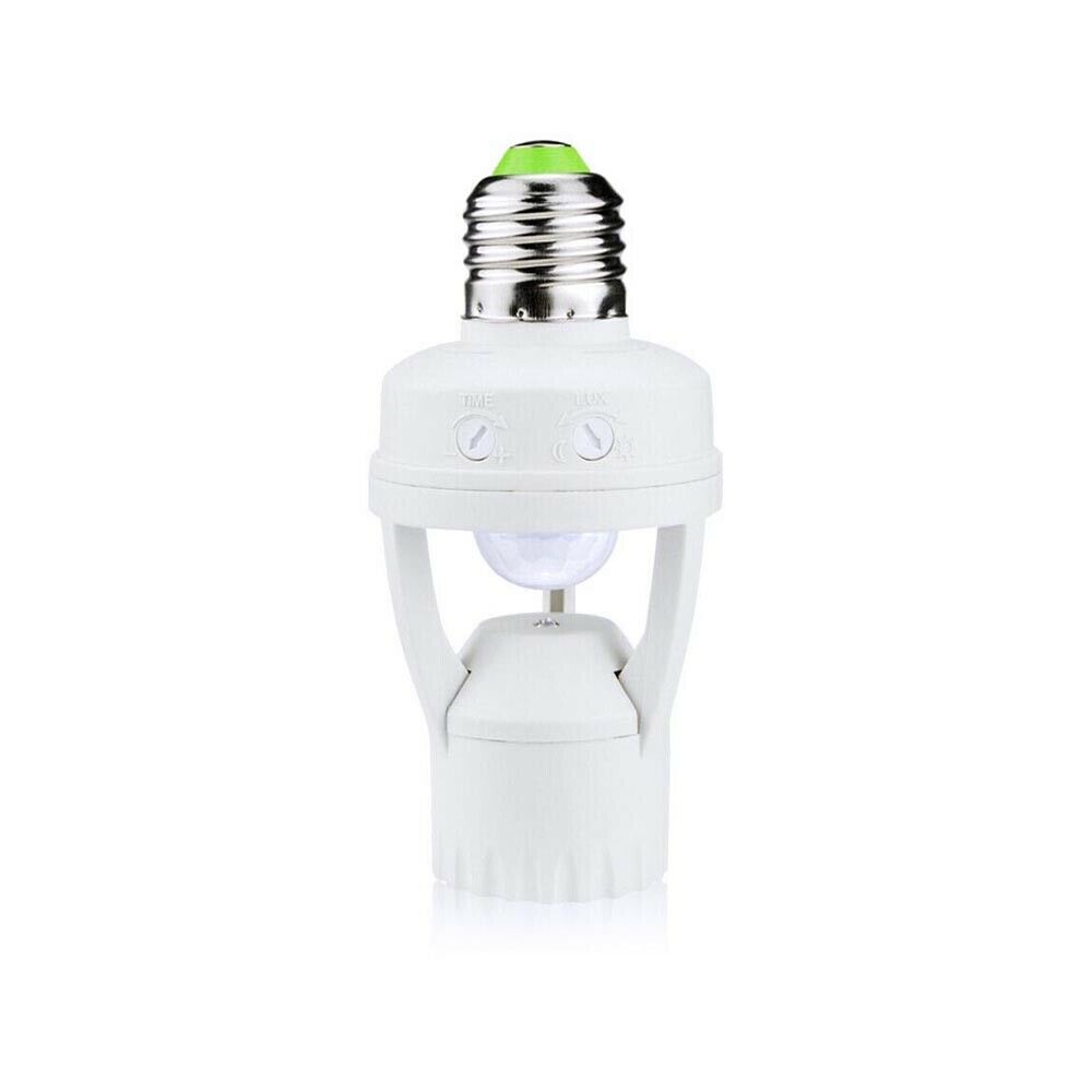 PORTALAMPADA E27 CON SENSORE RILEVA MOVIMENTO RILEVATORE 360°