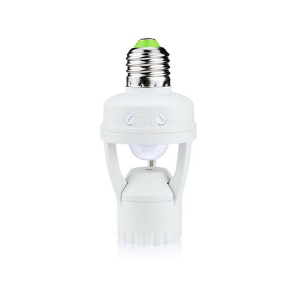 PORTALAMPADA E27 CON SENSORE RILEVA MOVIMENTO RILEVATORE 360°