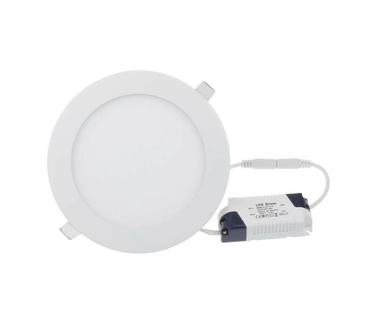 PANNELLO LED LUCE BIANCA PLAFONIERA SLIM INCASSO FARETTO 12W DRIVER