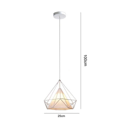 LAMPADARIO A SOSPENSIONE PORTALAMPADA E27 STILE MODERNO BIANCO B20-B