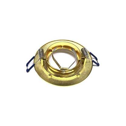 PORTA FARETTO TONDO ORIENTABILE  . PORTAFARETTO SUPPORTO A INCASSO P12 BRONZO
