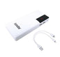 CARICA BATTERIA ESTERNA POWER BANK 2 USB CARICABATTERIA DISPLAY 10000 MAH