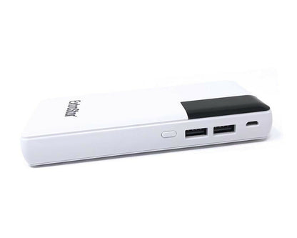 CARICA BATTERIA ESTERNA POWER BANK 2 USB CARICABATTERIA DISPLAY 10000 MAH