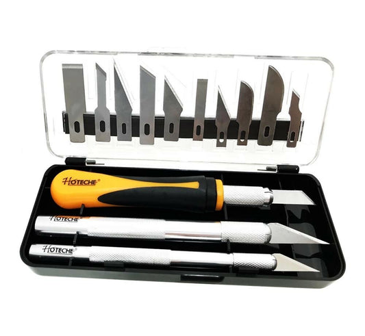 SET 16 TAGLIERINI COLTELLO BISTURI TAGLIERINO LAMA TAGLIO