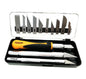 SET 16 TAGLIERINI COLTELLO BISTURI TAGLIERINO LAMA TAGLIO