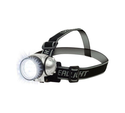 TORCIA FRONTALE 7 LED LUCE BIANCA LAMPADA DA TESTA CASCO