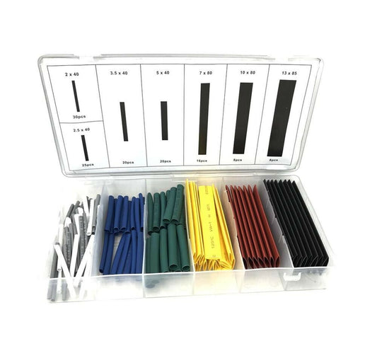 KIT 127 GUAINE TERMORESTRINGENTI TERMORETRAIBILI GUAINA PER CAVO ELETTRICO