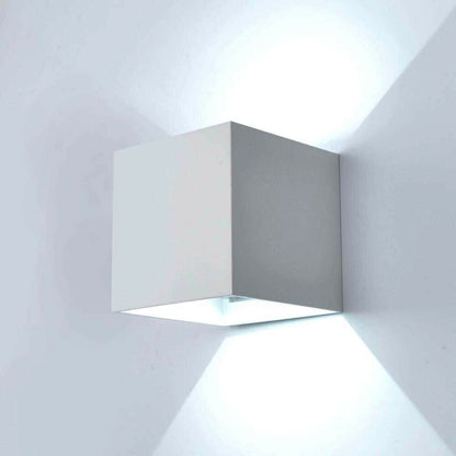 APPLIQUE DA PARETE ESTERNO FARETTO LED LUCE BIANCA 6500K 12 W IP65 ES46GF