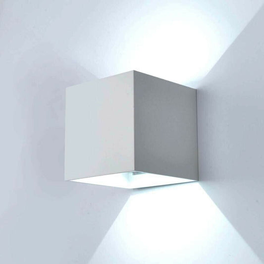 APPLIQUE DA PARETE ESTERNO FARETTO LED LUCE BIANCA 6500K 12 W IP65 ES46GF