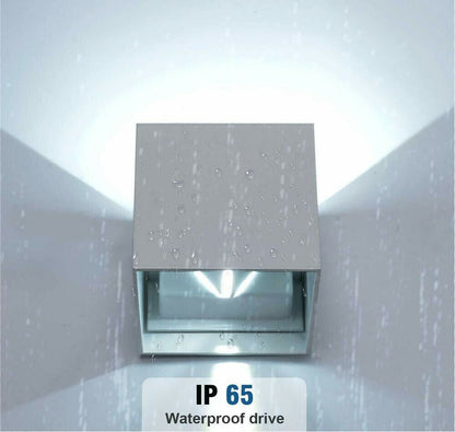 APPLIQUE DA PARETE ESTERNO FARETTO LED LUCE BIANCA 6500K 12 W IP65 ES46GF