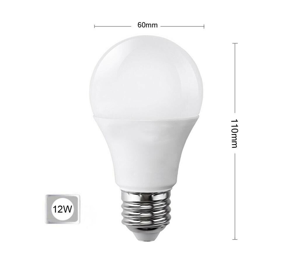 LAMPADINA LED 12 W SFERA LUCE CALDA 3000K E27 A60