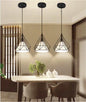 LAMPADARIO DA SOFFITTO A SOSPENSIONE PORTALAMPADA E27 FORMA DIAMANTE NERO E20-N